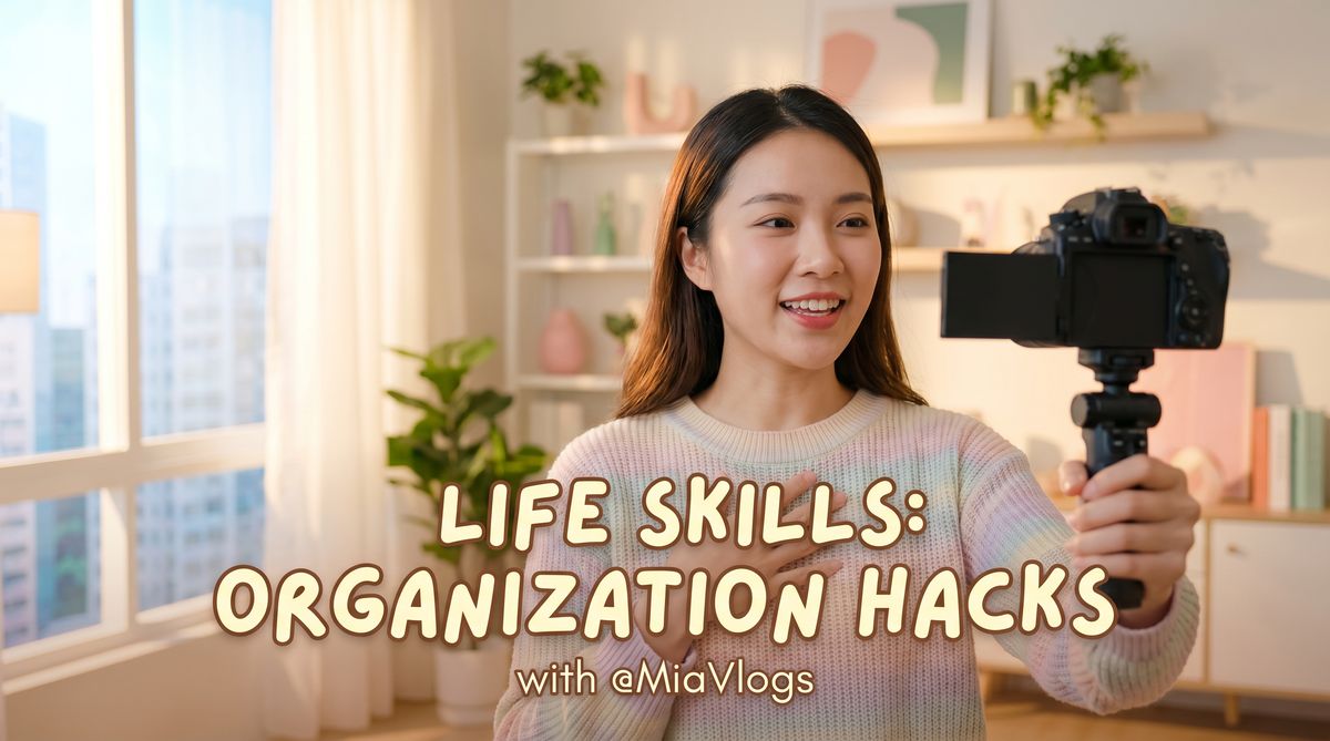 tk网红短视频vlog - 生活整理收纳技巧视频教程